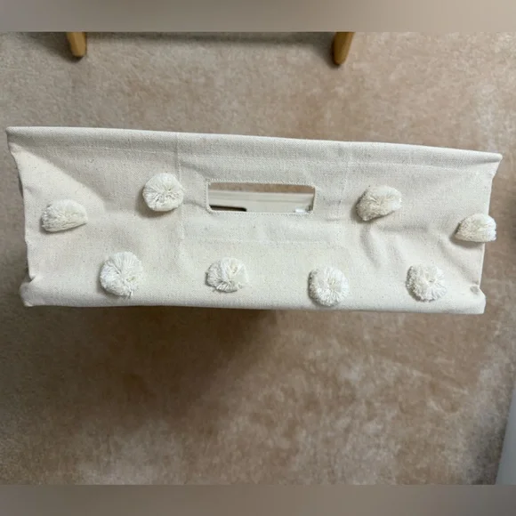 Pehr Pom Pom Basket Hideaway Canvas Storage Bin - Picture 8 of 9